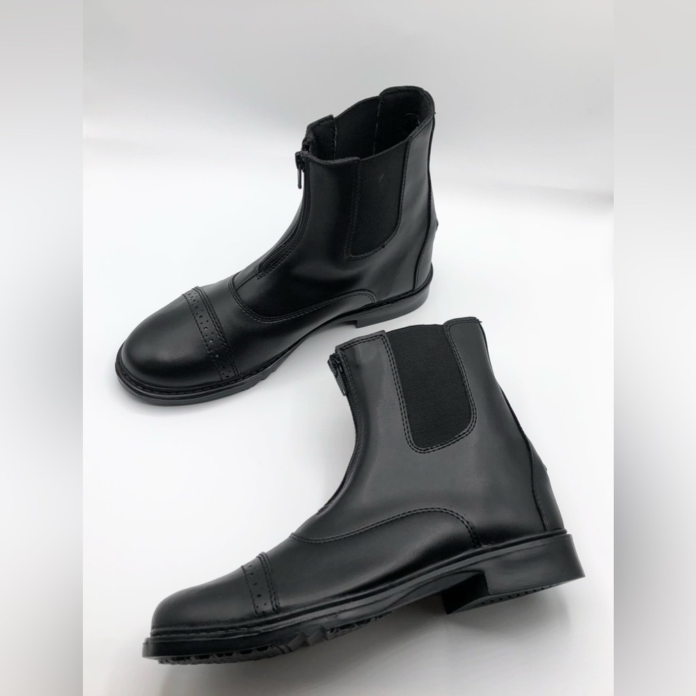Tuff Rider Black Leather New Riding Equestrian Utility Boots Women’s Size 7.5